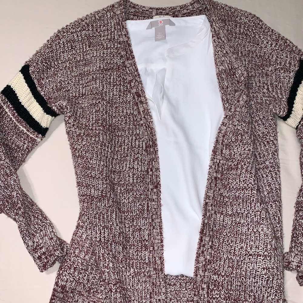 Varsity style cardigan